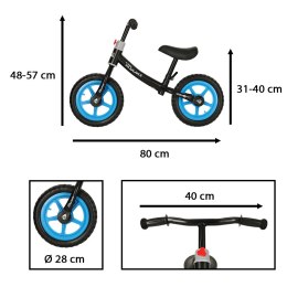 Rowerek biegowy Trike Fix Balance ultra lekki 1,8kg czarny niebieski Kik sp. z o.o. sp. k.