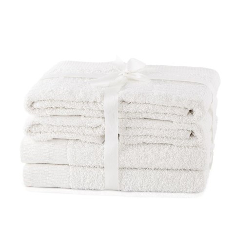 Ręcznik AMARI - AMELIAHOME kolor biały styl klasyczny 2*70x140+4*50x100 AmeliaHome - TOWEL/AH/AMARI/WHI/SET2*70x140+4*50x100