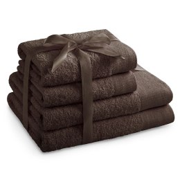 Ręcznik AMARI - AMELIAHOME kolor brązowy styl klasyczny 2*70x140+2*50x100 AmeliaHome - TOWEL/AH/AMARI/BRO/SET2*70x140+2*50x100