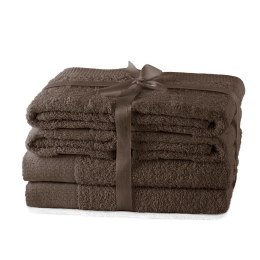 Ręcznik AMARI - AMELIAHOME kolor brązowy styl klasyczny 2*70x140+4*50x100 AmeliaHome - TOWEL/AH/AMARI/BRO/SET2*70x140+4*50x100