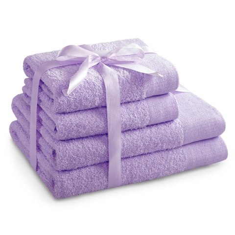 Ręcznik AMARI - AMELIAHOME kolor liliowy styl klasyczny 2*70x140+2*50x100 AmeliaHome - TOWEL/AH/AMARI/LIL/SET2*70x140+2*50x100