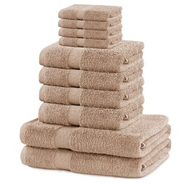 Ręcznik MARINA kolor beżowy styl klasyczny materiał bawełna 2*70x140+4*50x100+4*30x50 DecoKing - TOWEL/MARINA/BEI/SET2*70x140+4*