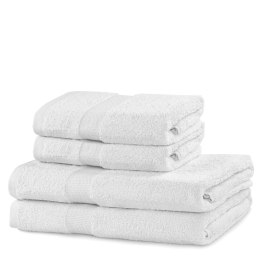 Ręcznik MARINA kolor biały styl klasyczny materiał bawełna 2*70x140+2*50x100 DecoKing - TOWEL/MARINA/WHI/SET2*70x140+2*50x100