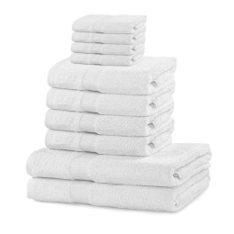 Ręcznik MARINA kolor biały styl klasyczny materiał bawełna 2*70x140+4*50x100+4*30x50 DecoKing - TOWEL/MARINA/WHI/SET2*70x140+4*5