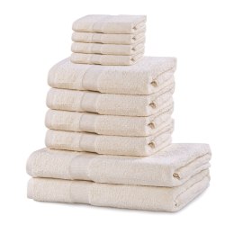 Ręcznik MARINA kolor kremowy styl klasyczny materiał bawełna 2*70x140+4*50x100+4*30x50 DecoKing - TOWEL/MARINA/ECR/SET2*70x140+4