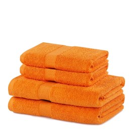 Ręcznik MARINA kolor pomarańczowy styl klasyczny materiał bawełna 2*70x140+2*50x100 DecoKing - TOWEL/MARINA/ORA/SET2*70x140+2*50
