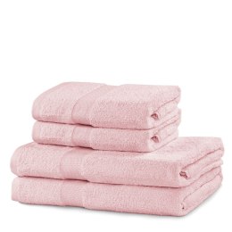 Ręcznik MARINA kolor pudrowy róż styl klasyczny materiał bawełna 2*70x140+2*50x100 DecoKing - TOWEL/MARINA/PINK/SET2*70x140+2*50