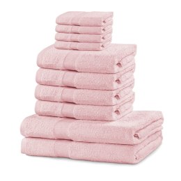Ręcznik MARINA kolor pudrowy róż styl klasyczny materiał bawełna 2*70x140+4*50x100+4*30x50 DecoKing - TOWEL/MARINA/PINK/SET2*70x