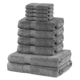 Ręcznik MARINA kolor szary styl klasyczny materiał bawełna 2*70x140+4*50x100+4*30x50 DecoKing - TOWEL/MARINA/SIL/SET2*70x140+4*5