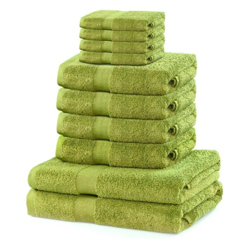 Ręcznik MARINA kolor zielony styl klasyczny materiał bawełna 2*70x140+4*50x100+4*30x50 DecoKing - TOWEL/MARINA/CELADON/SET2*70x1