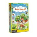 Tree house and mung bean planting