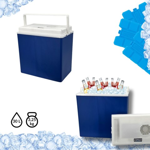 Lodówka ICEGO 30L Niebieska Kamai Kamai COOLBOX