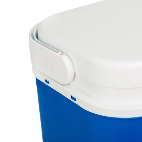 Lodówka turystyczna 18 L na wkłady mrożące, niebieska z białą pokrywą, wymiary 33x38x20 cm Kamai COOLBOX