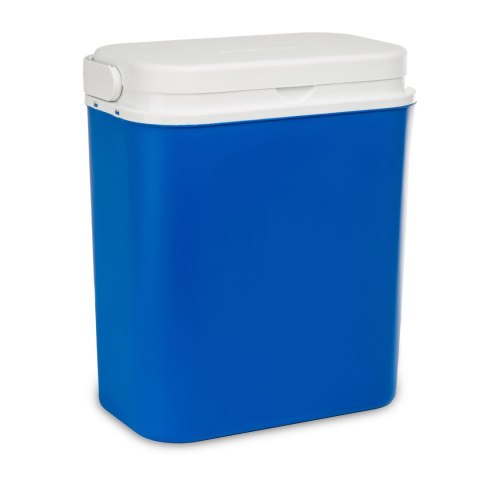 Lodówka turystyczna 18 L na wkłady mrożące, niebieska z białą pokrywą, wymiary 33x38x20 cm Kamai COOLBOX