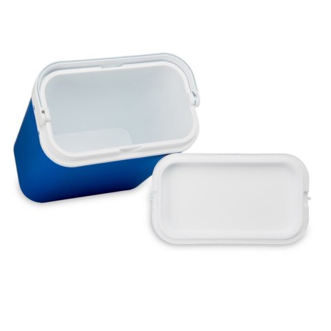 Lodówka turystyczna 18 L na wkłady mrożące, niebieska z białą pokrywą, wymiary 33x38x20 cm Kamai COOLBOX