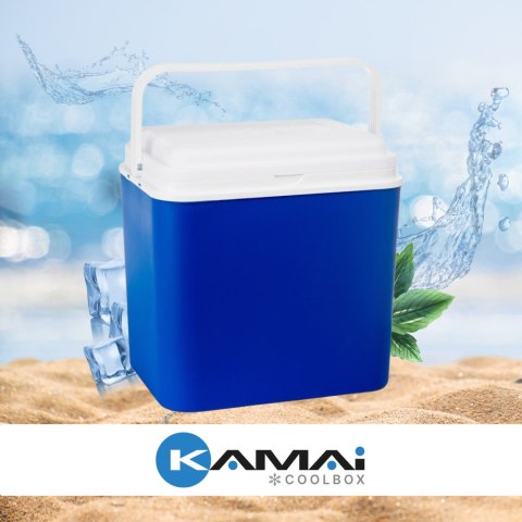 Lodówka ATLANTIC 30L Niebieska z Białą Pokrywą Kamai Kamai COOLBOX