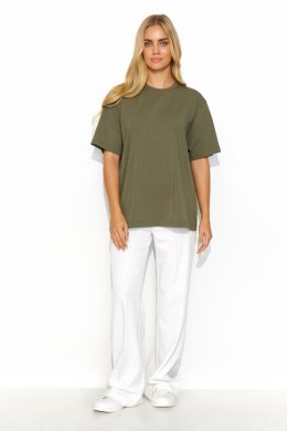 T-shirt Damski Model M826 Khaki - Makadamia Makadamia