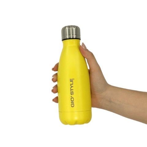 Butelka termiczna Kamai Gio Style, stal nierdzewna, żółta, pojemność 0,35L Kamai Gio Style