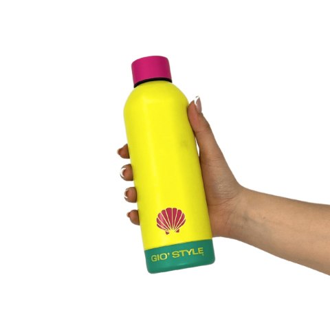 Butelka termiczna Kamai Gio Style, stal nierdzewna, żółta, pojemność 0,75L Kamai Gio Style