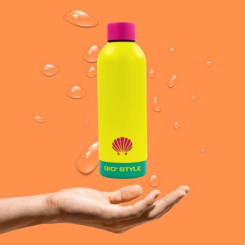 Butelka termiczna Kamai Gio Style, stal nierdzewna, żółta, pojemność 0,75L Kamai Gio Style