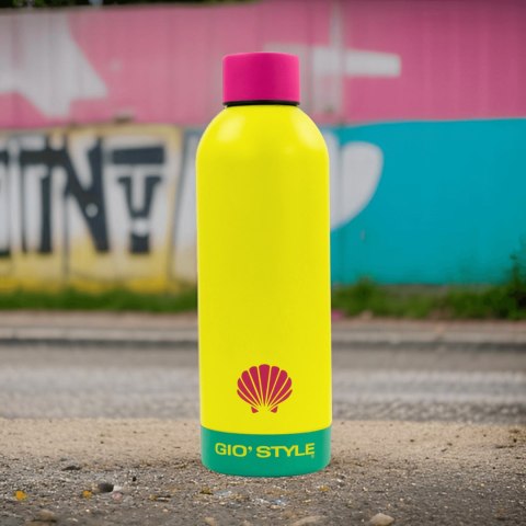 Butelka termiczna Kamai Gio Style, stal nierdzewna, żółta, pojemność 0,75L Kamai Gio Style