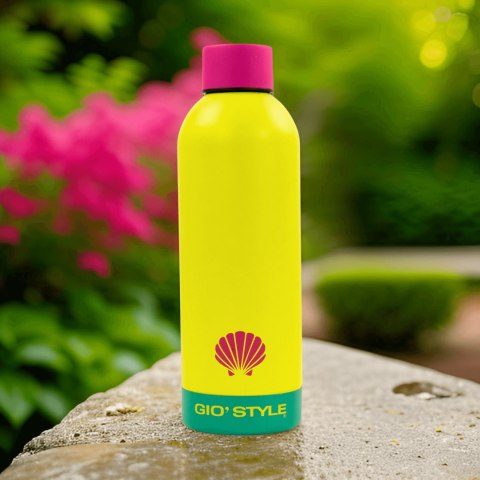 Butelka termiczna Kamai Gio Style, stal nierdzewna, żółta, pojemność 0,75L Kamai Gio Style