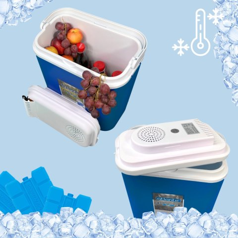 Lodówka CEGECO 18L Niebieska Biała Pokrywa Kamai Kamai COOLBOX