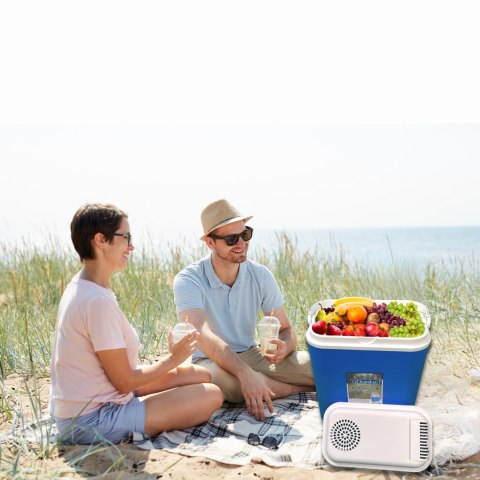 Lodówka CEGECO 18L Niebieska Biała Pokrywa Kamai Kamai COOLBOX