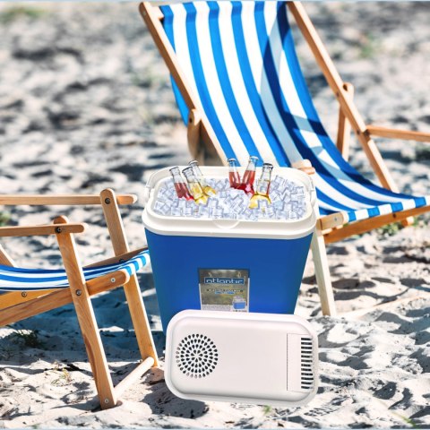 Lodówka CEGECO 18L Niebieska Biała Pokrywa Kamai Kamai COOLBOX