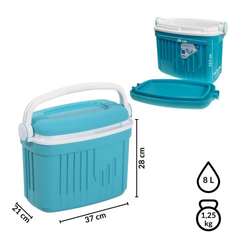 Lodówka EDA 8L Turkusowa Kamai Kamai COOLBOX