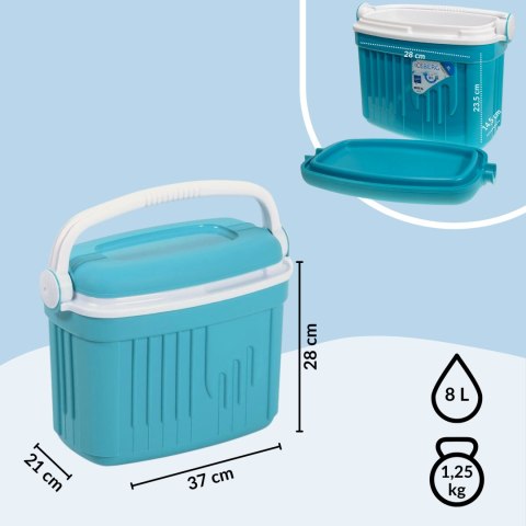 Lodówka EDA 8L Turkusowa Kamai Kamai COOLBOX