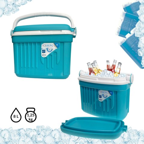 Lodówka EDA 8L Turkusowa Kamai Kamai COOLBOX