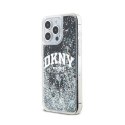 DKNY Liquid Glitter Big Logo - Etui iPhone 14 Pro Max (czarny)