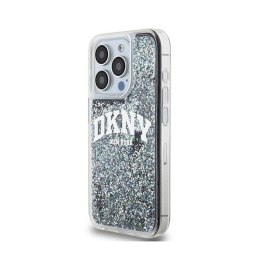 DKNY Liquid Glitter Big Logo - Etui iPhone 14 Pro (czarny)