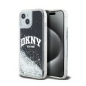 DKNY Liquid Glitter Big Logo - Etui iPhone 15 / 14 / 13 (czarny)