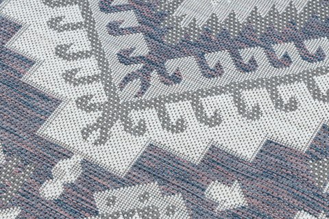 Dywan VINEA AZTEC  niebieski 80x150 Hakano - RUG/LU/VINEA/AZTEC/BLUE+CREAM/80x150