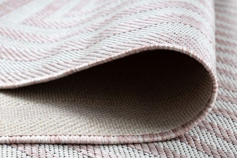 Dywan VINEA MAZE  pudrowy róż 120x170 Hakano - RUG/LU/VINEA/MAZE/POWDERPINK+CREAM/120x170