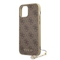 Guess 4G Charms Collection - Etui iPhone 12 Pro Max (brązowy)