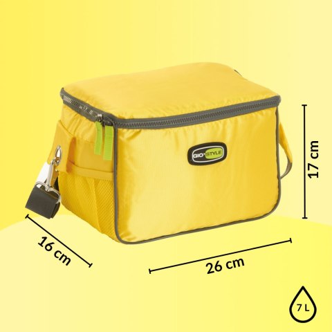 Torba lunchowa Kamai Gio Style na ramię, żółta, pojemność 7L Giostyle