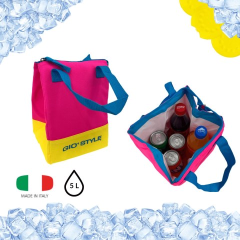 Torba lunchowa Kamai Gio Style, w kolorze różowym, pojemność 5L Giostyle