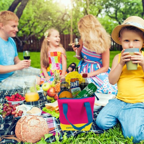 Torba lunchowa Kamai Gio Style, w kolorze różowym, pojemność 5L Giostyle