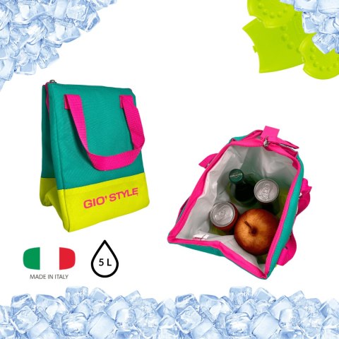 Torba lunchowa Kamai Gio Style, w kolorze seledynowym, pojemność 5L Giostyle