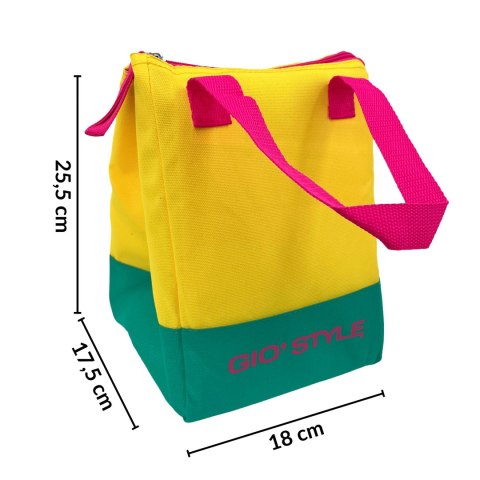 Torba lunchowa Kamai Gio Style, w kolorze żółtym, pojemność 5L Giostyle
