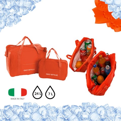 Zestaw toreb Kamai Gio Style 24L i 7L, pomarańczowe, na ramię i z uchwytem do noszenia Kamai Gio Style