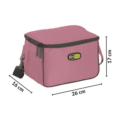Torba lunchowa Kamai Gio Style na ramię, pastelowy róż, pojemność 7L Giostyle