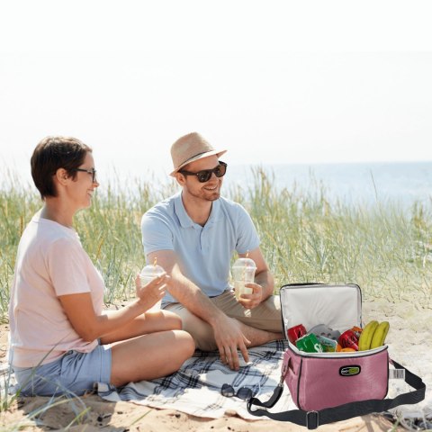 Torba lunchowa Kamai Gio Style na ramię, pastelowy róż, pojemność 7L Giostyle