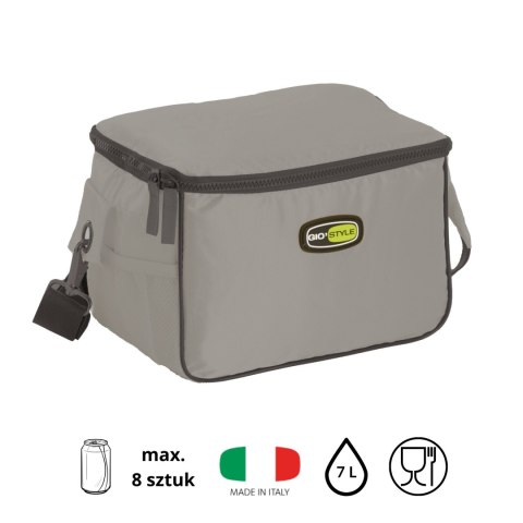 Torba lunchowa Kamai Gio Style na ramię, pastelowy szary, pojemność 7L Giostyle