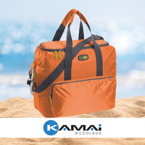 Torba termiczna Kamai Gio Style na ramię, pomarańczowa, z kieszeniami i rączką do noszenia, pojemność 33L Giostyle