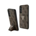 Guess Grip Stand 4G Triangle Strass Logo - Etui Samsung Galaxy S24+ (brązowy)