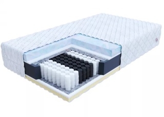 Materac kieszeniowy z Lateksem i pamięcią kształtu H2 H3  80x200x29 LUMO